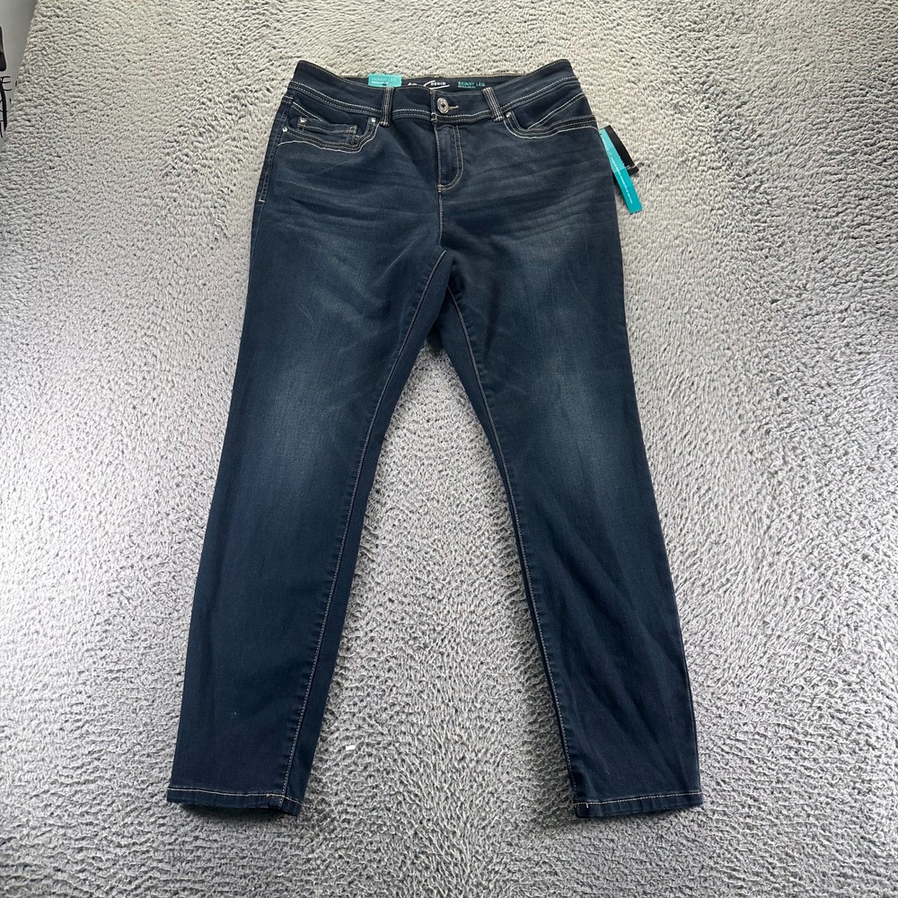 INC International Concepts Jeans Womens 10P Blue Cotton Denim‎ Skinny Stretch